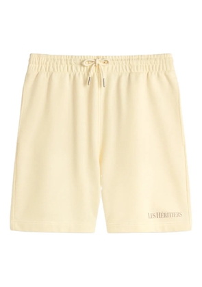 LES HÉRITIERS logo shorts - Yellow