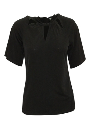 Michael Kors Vintage cut-out raglan-sleeve T-shirt - Black