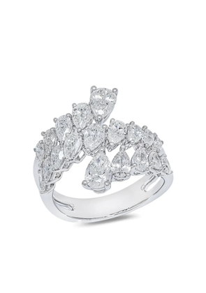 Azzaro 18K white gold diamond ring - Silver