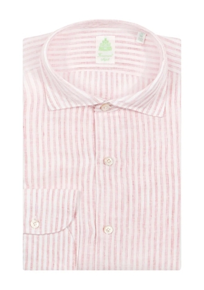 Finamore 1925 Napoli striped buttoned shirt - White