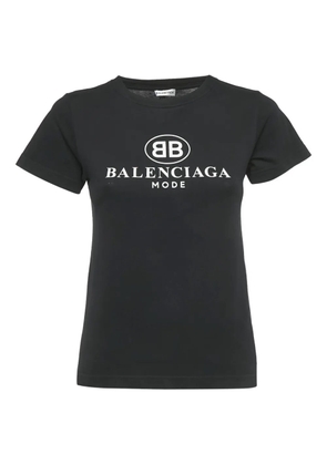 Balenciaga Pre-Owned logo-print cotton T-shirt - Black