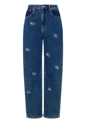 MOSCHINO JEANS high-rise tapered jeans - Blue