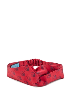 Gucci Pre-Owned GG skull-print headband - Red