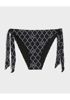 Max Mara Sahara monogram-print bikini bottom - Black