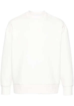 Neil Barrett Thunderbolt-print scuba-jersey sweatshirt - White