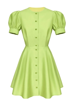 POST MERIDIEM button-down mini dress - Green