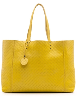 Bottega Veneta Pre-Owned 2012-2025 Leather Intrecciomirage tote bag - Yellow