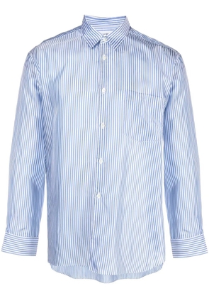 Comme Des Garçons Shirt vertical stripe-print shirt - Blue