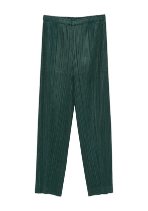 Pleats Please Issey Miyake pleated trousers - Green