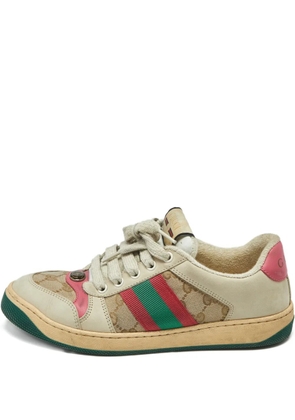 Gucci Pre-Owned Screener canvas sneakers - Neutrals