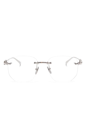 Gucci Eyewear rimless-lenses glasses - Silver