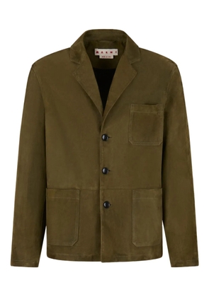 Marni textured double-pocket blazer - Green