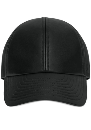 Courrèges AC leather cap - Black