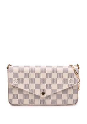 Louis Vuitton Pre-Owned 2021-2025 Damier Azur Pochette Felicie crossbody bag - White