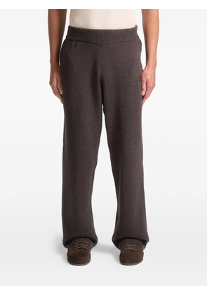 Manière De Voir elastic-waist knitted track pants - Brown