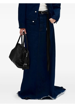 Ann Demeulemeester Goele denim maxi skirt - Blue