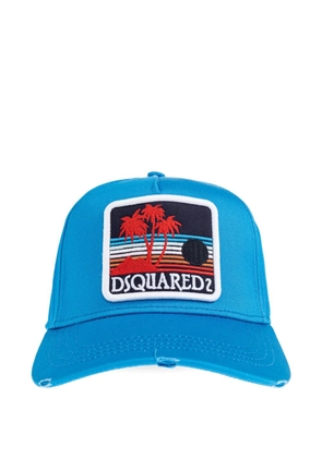 DSQUARED2 patch-detail baseball cap - Blue