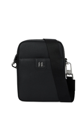 Karl Lagerfeld monogram leather bag - Black