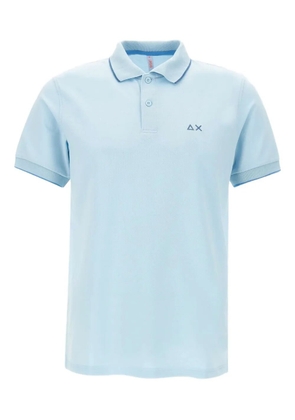 Sun68 embroidered-logo polo shirt - Blue