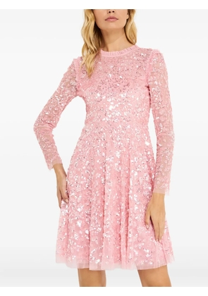 Needle & Thread Aurelia sequin-embellished mini dress - Pink