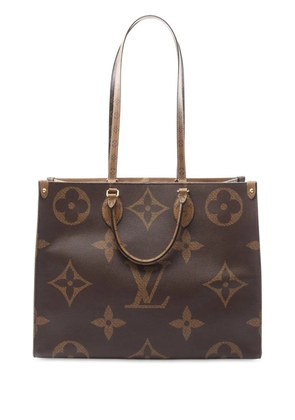 Louis Vuitton Pre-Owned 2019 Monogram Reverse Giant OnTheGo GM satchel - Brown