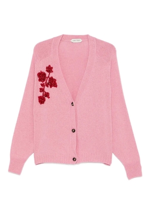 Alberta Ferretti beaded floral cardigan - Pink