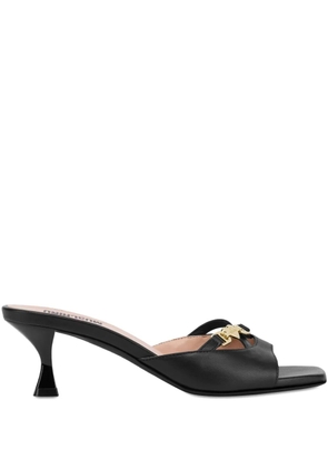 Love Moschino logo detail sandals - Black