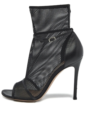 Gianvito Rossi 1187283 mesh leather ankle boots - Black