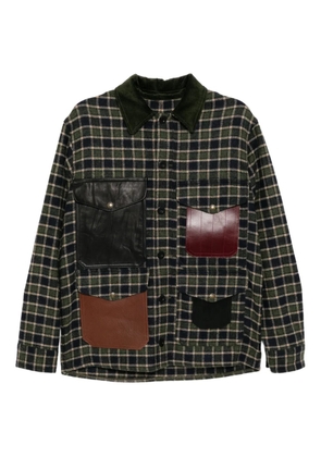 Junya Watanabe MAN check patchwork jacket - Green