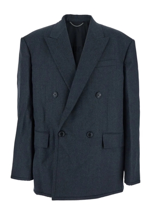 Juun.J double-breasted wool blazer - Blue