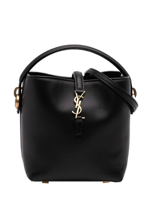 Saint Laurent Pre-Owned 2023 Mini Shiny Calfskin Le 37 Bucket Bag satchel - Black