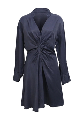 SANDRO gathered mini dress - Blue