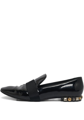 Louis Vuitton Pre-Owned strap-detail loafers - Black