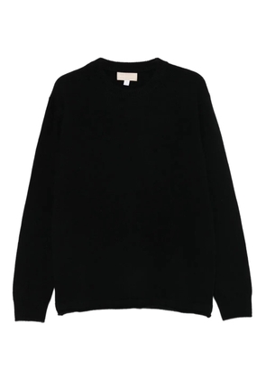 120% Lino round-neck sweater - Black