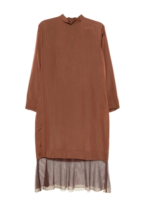 Toga striped midi dress - Brown
