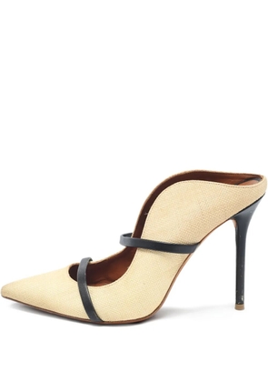 Malone Souliers pre-owned 110mm pointed-toe mules - Neutrals