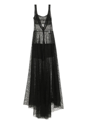 Atu Body Couture embroidered lace gown - Black