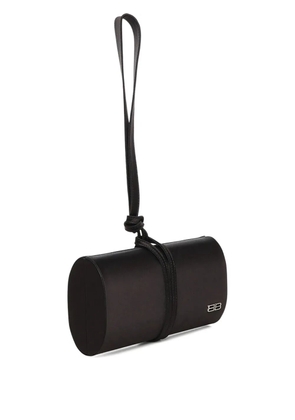 Balenciaga BB satin clutch bag - Black