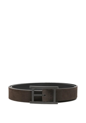Orciani square buckle belt - Brown
