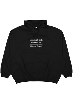 VETEMENTS print sweatshirt - Black