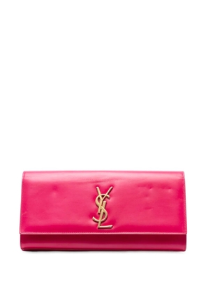 Saint Laurent Pre-Owned 2013-2025 Smooth Leather Cassandre clutch bag - Pink
