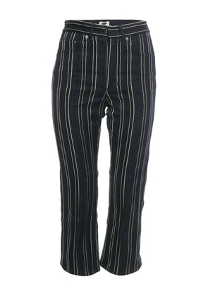 Christian Dior Pre-Owned striped flared jeans - Blue