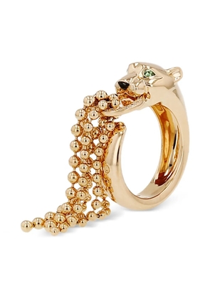 Cartier 2017 diamond tsavorite panthère ring - Gold