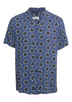 SANDRO floral-print shirt - Blue