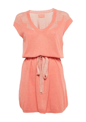 Zadig&Voltaire scoop-neck short-sleeve dress - Pink