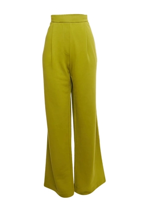 Dries Van Noten Pre-Owned knit wide-leg trousers - Green