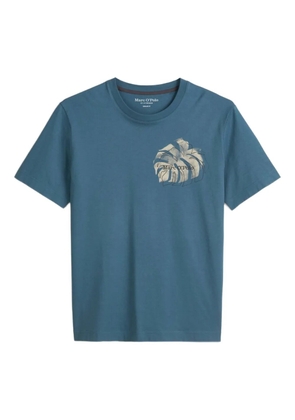 Marc O'Polo leaf-print T-shirt - Blue