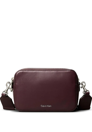 Calvin Klein zip shoulder bag - Red
