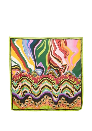 Roberto Cavalli Vintage printed silk scarf - Green