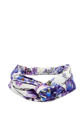 Dolce & Gabbana Pre-Owned Floral-Print Headband - White